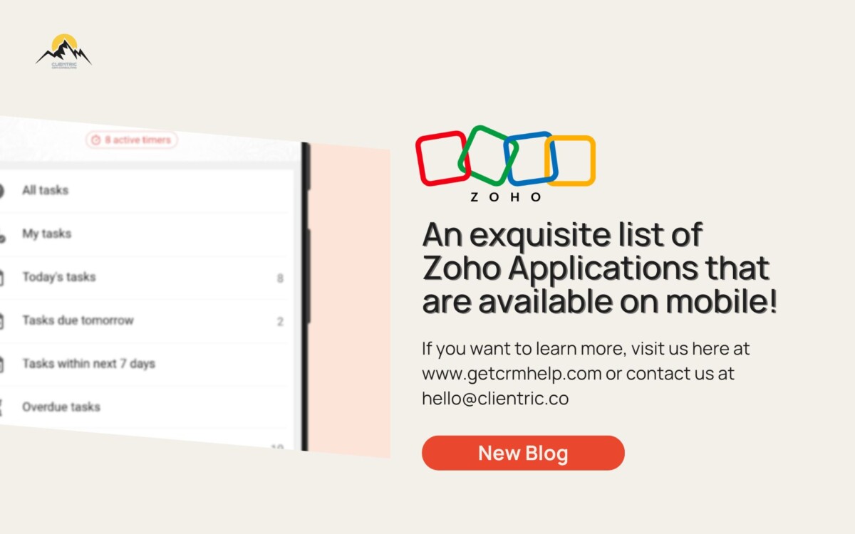 An exquisite list of Zoho Mobile Applications!