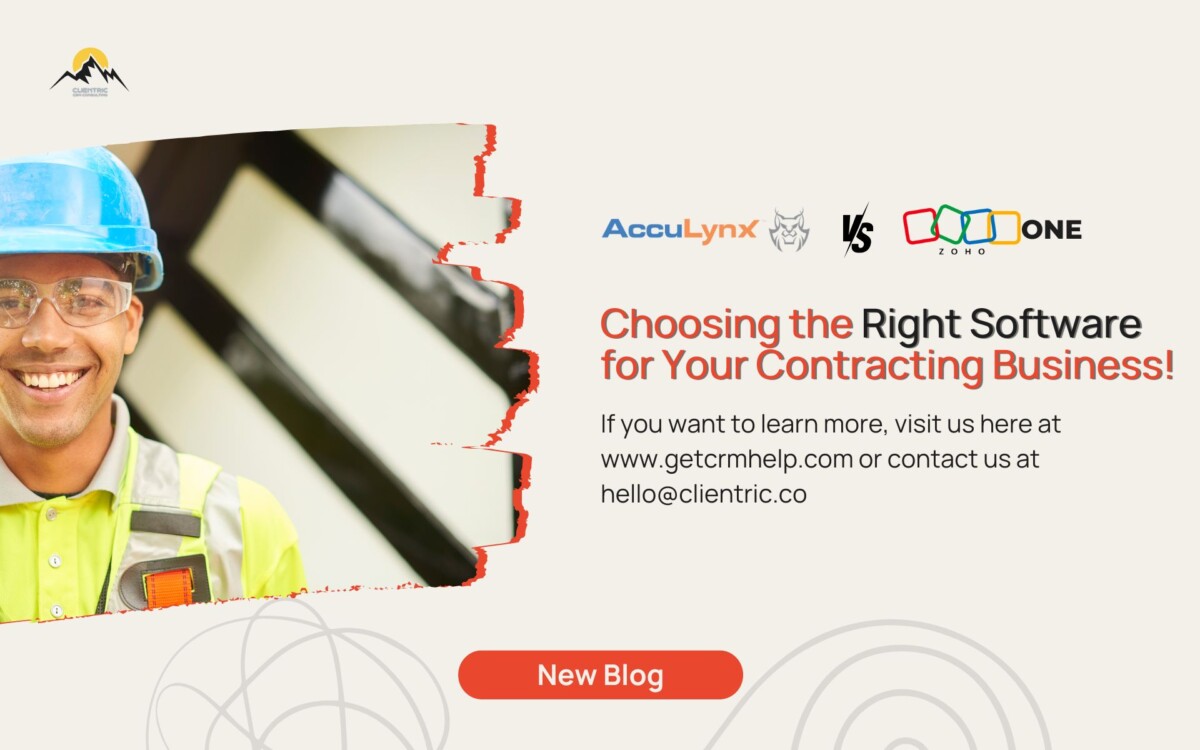 AccuLynx vs. Zoho One: Choosing the Right Software for Your Contracting Business