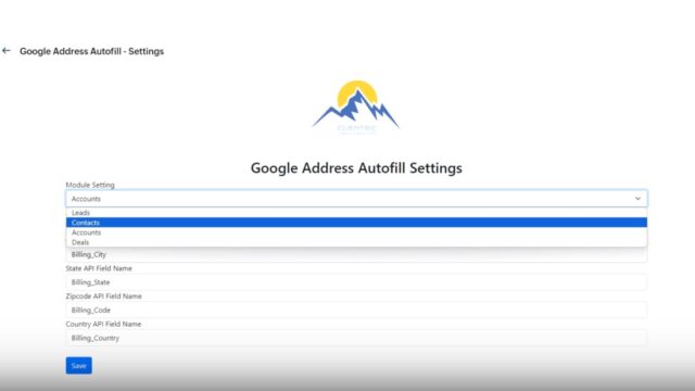 Google Address Autofill Settings